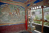 Ladakh - Sankar gompa (Leh), mural paintings